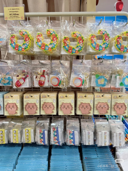 Chiikawa｜Acrylic Carabiner - Shisa Souvenir Shop Hibiscus｜88×88mm approx.