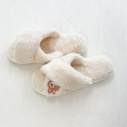 Mofusand｜Hyoko and Cross Band Slippers｜Free (~ 23cm)