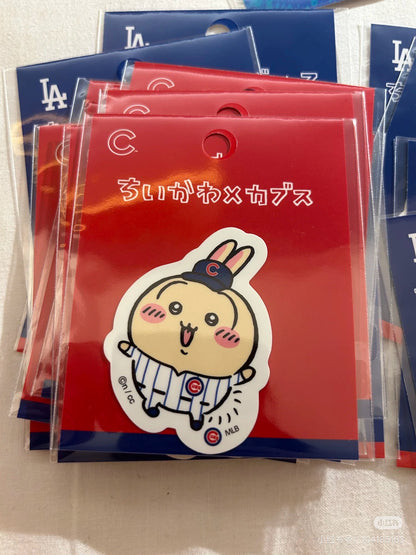 Chiikawa｜Chiikawa X  MLB Tokyo Series Die-cut Sticker｜H64 x W62mm approx.