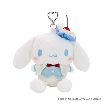 Sanrio｜Sweet Cakes Sky Blue Cherry Collection Plush Eco Bag｜13×11×16cm approx.