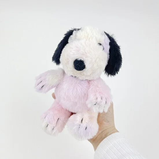 Snoopy史努比｜PEANUTS SN Marble Color S BK大理石彩色晕染小号毛绒玩偶/公仔｜约H16 x W15 x D14cm