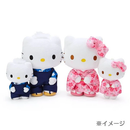 Hello kitty｜Sakura Kimono Mascot Holder /Plush Keychain｜5.5×8×12cm approx.