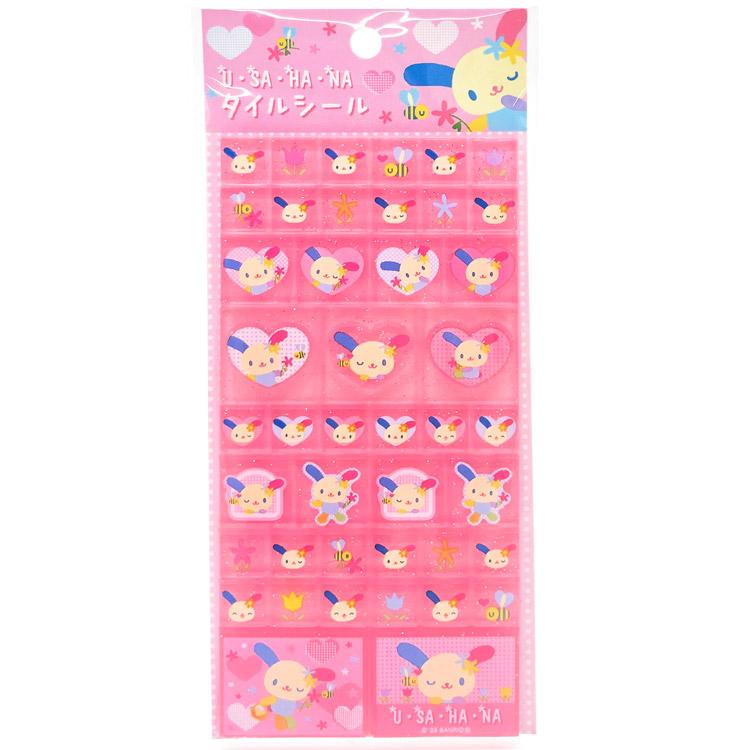 Sanrio|Usahana Tile Sticker|130×65×3mm approx.