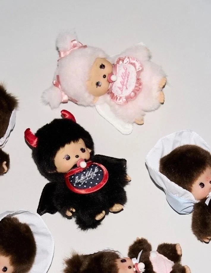 【limit 1】Monchhichi｜Bebichhichi × jouetie Angel and Devil Mascot Holder /Plush Keychain