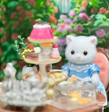 SylvanianFamilies森贝儿家族｜ Persian Cat Mother波斯猫妈妈植绒站宝/玩具/过家家