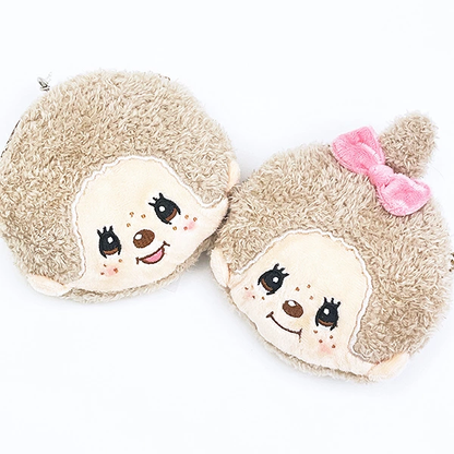 Monchhichi｜Plush Pass Case with Pouc｜H141 x W127 x D60mm approx.