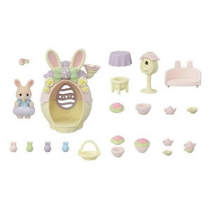 SylvanianFamilies森贝儿家族｜复活节彩蛋玛格丽特兔小屋套组/玩具/过家家