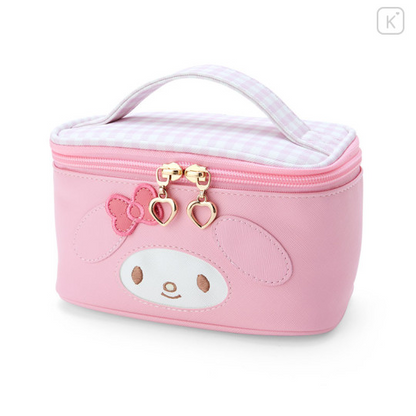 Sanrio｜粉色Melody美乐蒂皮质感收纳包/化妆包｜约18×10.5×10cm