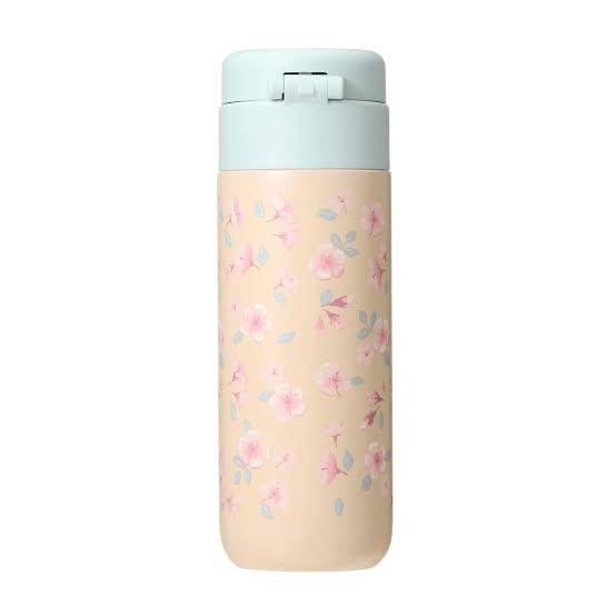 Starbucks日本星巴克｜樱花限定花卉不锈钢保温保冷杯｜381ml