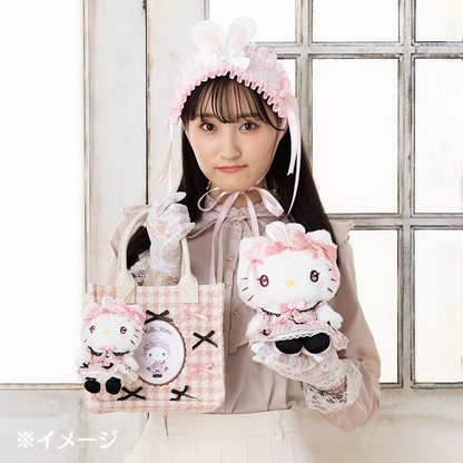 Sanrio三丽鸥｜ Dream Ribbon Plush Toy梦幻蕾丝蝴蝶结千鸟格女仆地雷系毛绒玩偶/公仔｜约 W17.5×D14×H24cm