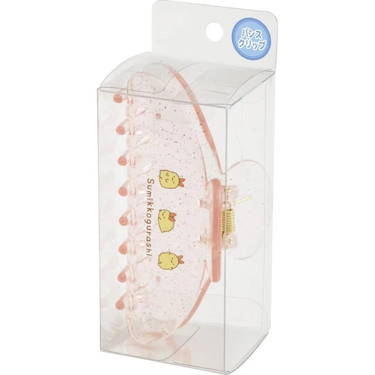 Sumikko gurashi｜Ebifurai no Shippo Fried Shrimp Tail Clear Glitter Hair Claw Clip｜ 45×110×50mm approx.