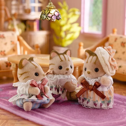 【limit 1】SylvanianFamilies｜Striped Cat Baby Elegant Set