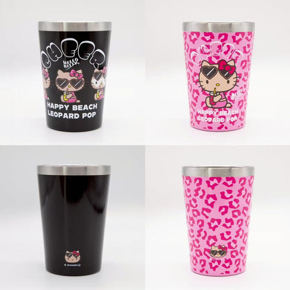 Sanrio｜Hello Kitty Leopard Pop Stainless Steel Tumbler Suntan｜9.5 x 9.0 x 13.0cm  approx.
