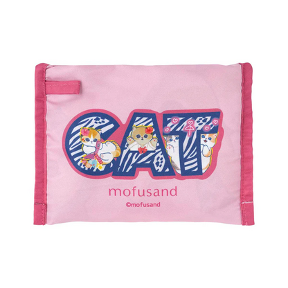 Mofusand｜Gyarunyan Girl Collection Eco Shopping Bag With Pocket - Leopard Pink｜480×450mm approx.