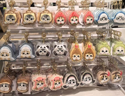 Mofusand｜Fluffy and Fuzzy Patch Keychain/Keyring｜84×103×10mm approx.