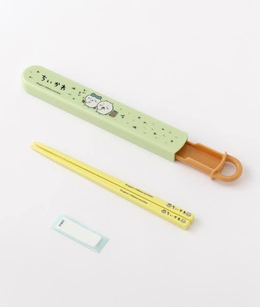 chiikawa｜抗菌耐高温洗碗机可用便携餐具盒+筷｜16.5cm