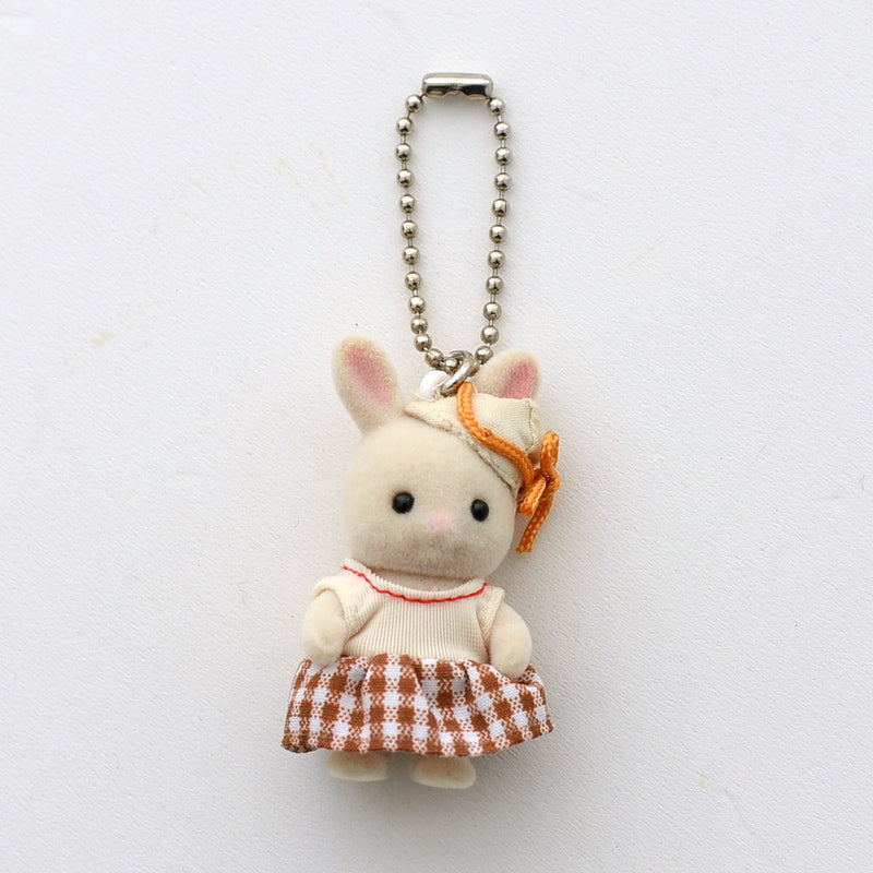 【limit 1】SylvanianFamilies｜Milk Rabbit Baby Jumper Keychain Key Ring Calico Critters