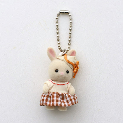 【limit 1】SylvanianFamilies｜Milk Rabbit Baby Jumper Keychain Key Ring Calico Critters