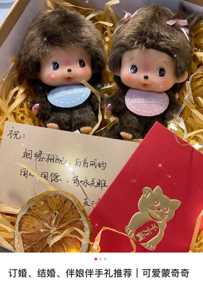 【limit 1】Monchhichi｜Big Face Bebichhichi Mascot Holder /Plush Keychain｜  9.7 x 5.8 x 4.7 cm approx.