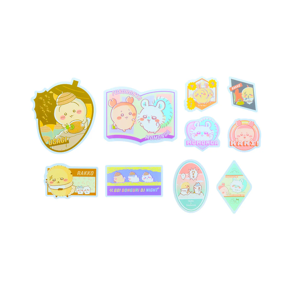 Chiikawa 吉伊卡哇｜手账/行李箱贴纸套件｜10张/1袋