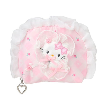 Sanrio｜My Furbaby Charmmykitty Frill Cosmetic Pouch｜14×4×12cm approx.