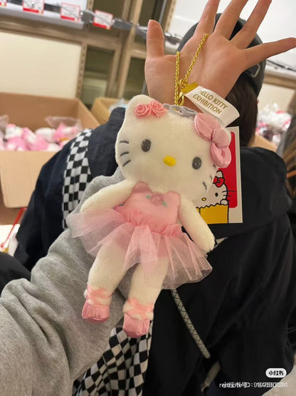 【limit 1】Sanrio｜Hello Kitty 50th Anniversary Limited Edition Long leg Suit Mascot Holder /Plush Keychain