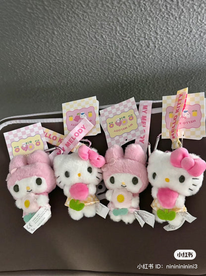 Sanrio｜郁金香系列角色花花爱心扣挂件｜约9×4×10.5cm