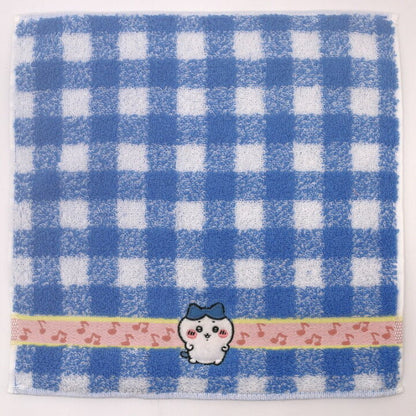 Chiikawa 吉伊卡哇｜角色音符纯棉刺绣小方巾/小毛巾｜約H250×W250mm