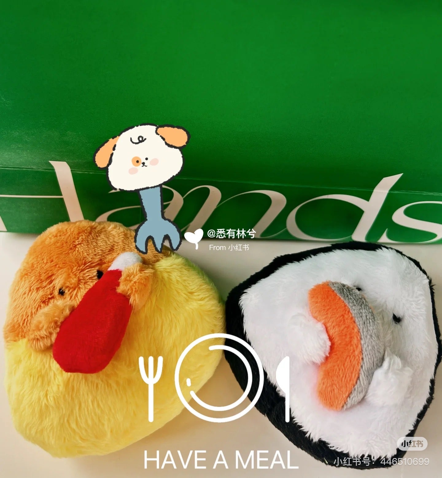 Gyutto Onigiri｜超可爱寿司饭团毛绒小玩偶/手玉｜约W95 x D55 x H90mm