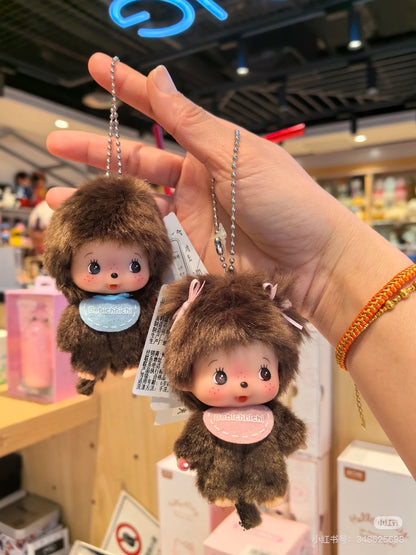 【limit 1】Monchhichi｜Big Face Bebichhichi Mascot Holder /Plush Keychain｜  9.7 x 5.8 x 4.7 cm approx.