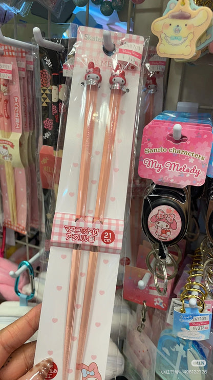 Sanrio｜Mascot Acrylic Chopsticks｜21cm approx.