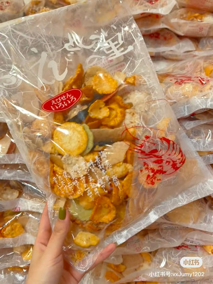 Ebisato｜名古屋人气什锦虾片综合大包/硬脆口感/虾味巨浓｜280g【24.10.28】