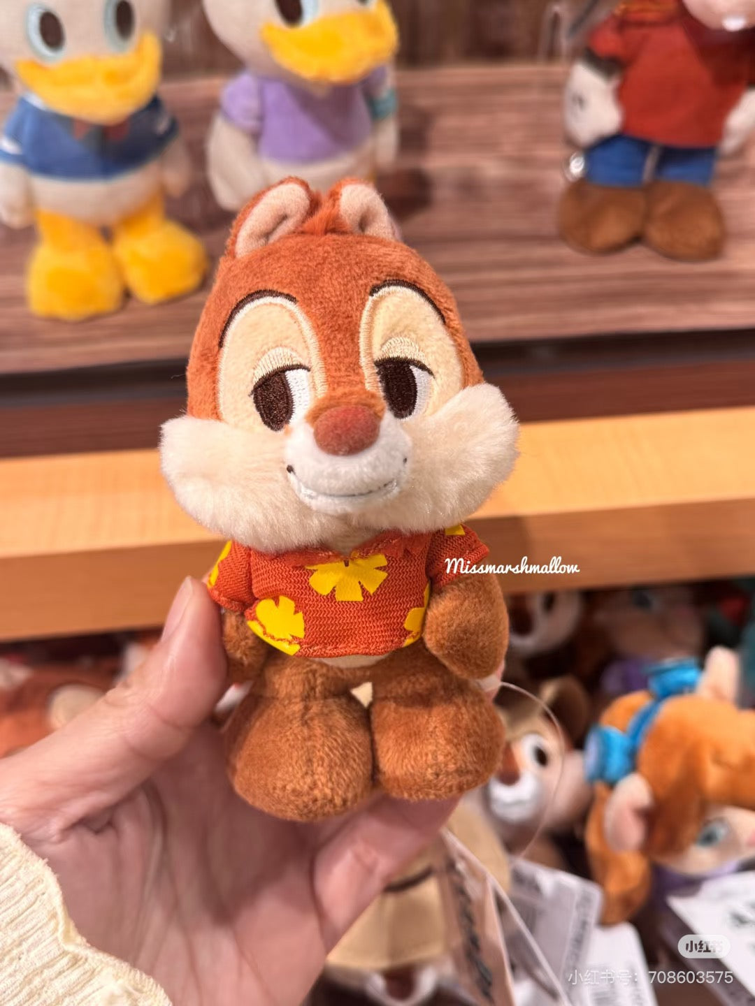 Disney｜Chip and Dale Rescue Rangers StanDs Plush Toy｜12.5×7×7cm approx.