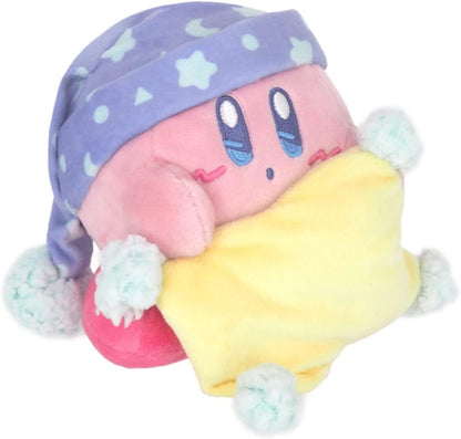 Kirby｜睡帽五角星点点嘴卡比甜梦系列泡澡满头泡泡/毛绒玩偶/小公仔 ｜ 约13 x 13 x 11cm