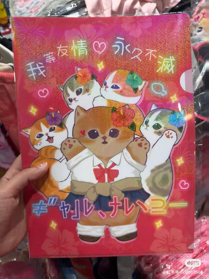 Mofusand｜Gyarunyan Girl Collection Hologram Clear File｜80mm approx.