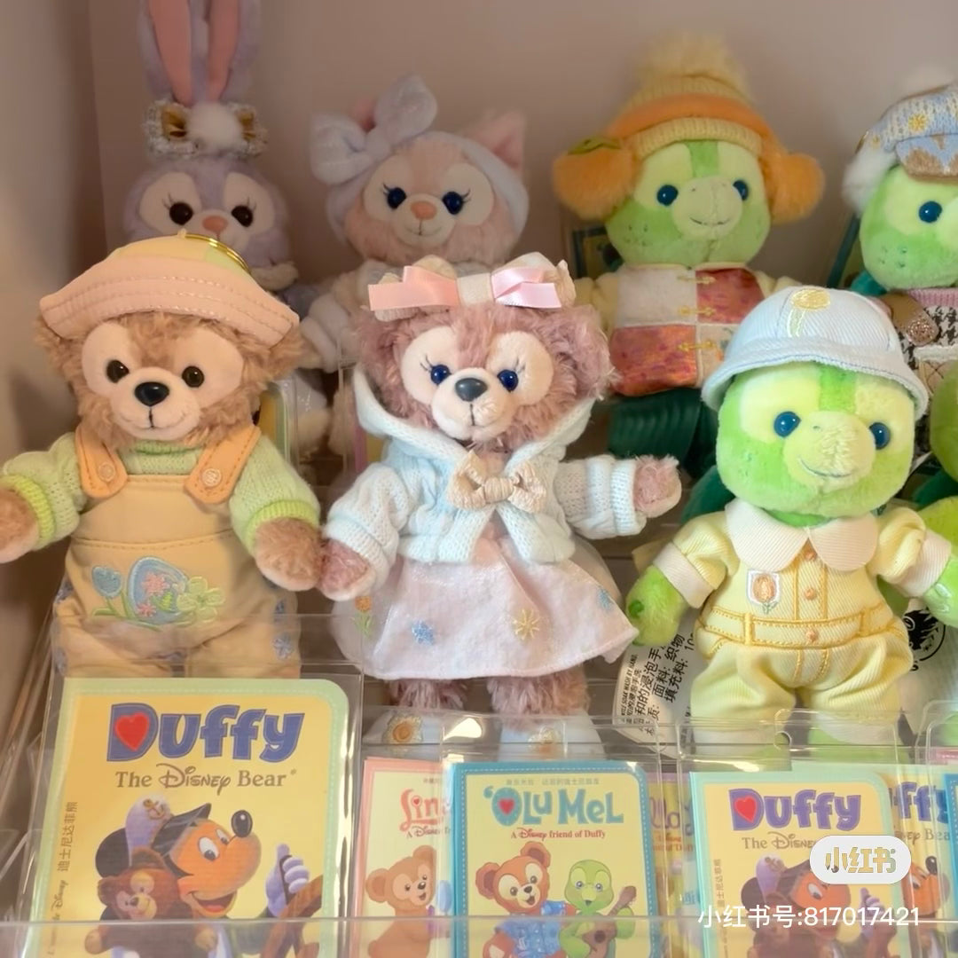 Disney SH｜2025 Spring Collection Duffy and friends Plush Dolls keychain/ Mascot holder