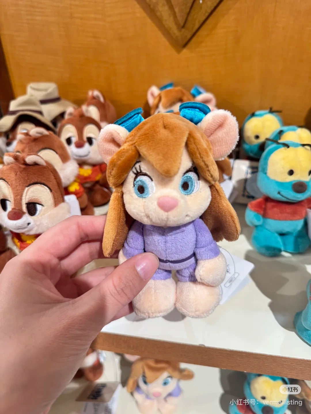 Disney｜Chip and Dale Rescue Rangers StanDs Plush Toy｜12.5×7×7cm approx.