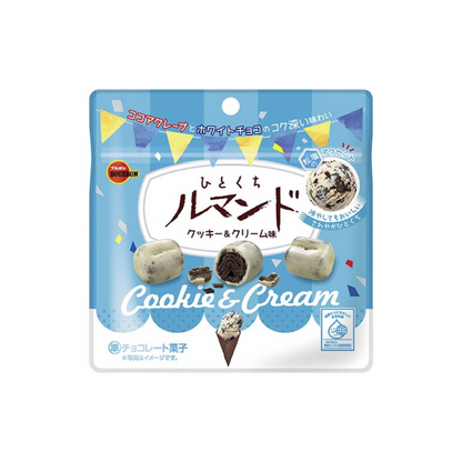 Bourbon卡布尔｜Bite Le MandeDotbit白巧克力可可夹心饼干/零食｜47g【25.04】