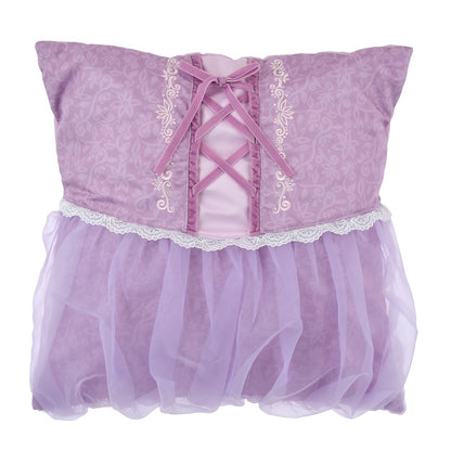 Disney迪士尼｜FEEL LIKE RAPUNZEL公主蕾丝纱裙抱枕/枕芯可替换/质感好好｜約縦45×横45×厚み17(cm)