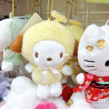 Sanrio｜astel Fruit Hat Mascot Holder /Plush Keychain｜12.5×21×6cm approx.