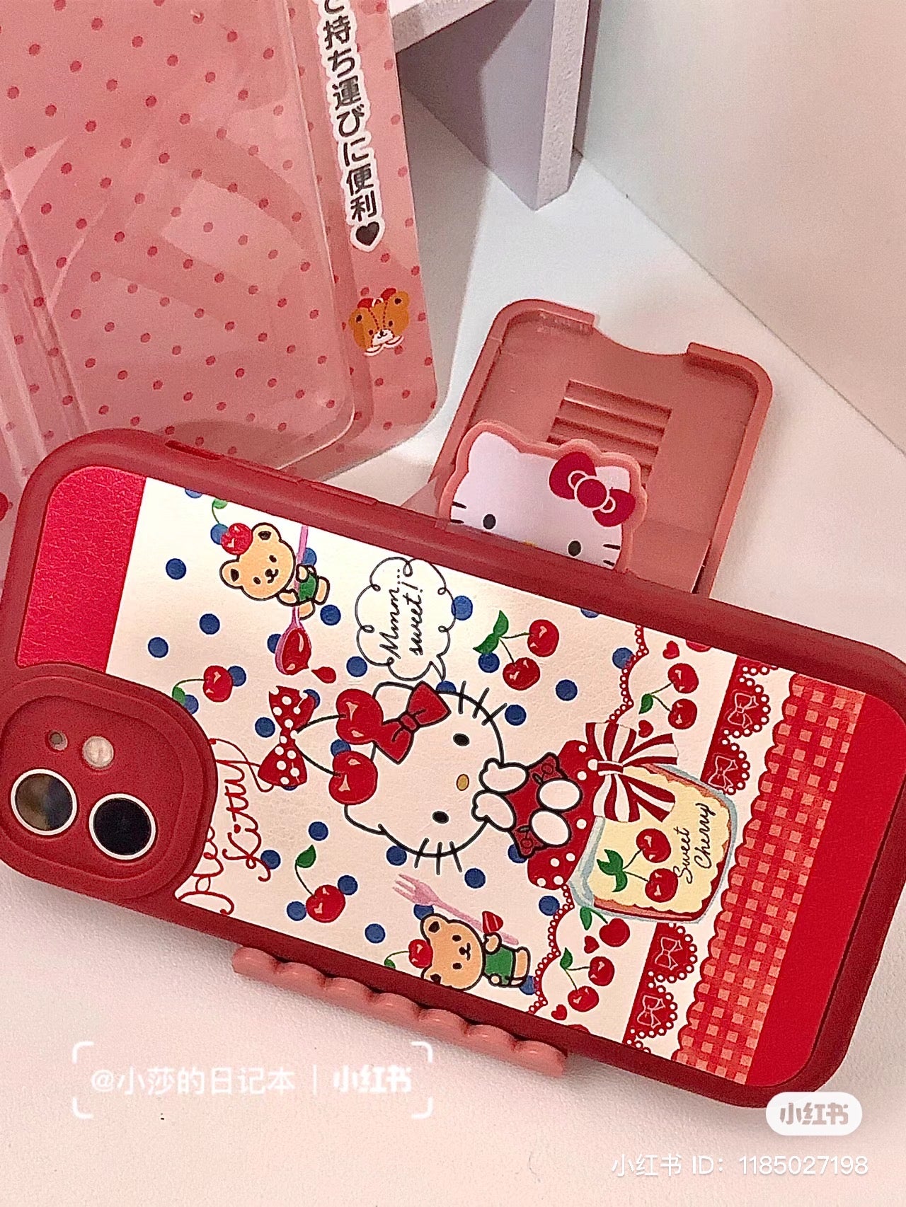 Sanrio｜ipad/手机桌面便携支撑/支架/可调节角度/可折叠收起｜约6 x 0.7 x 15.7 cm