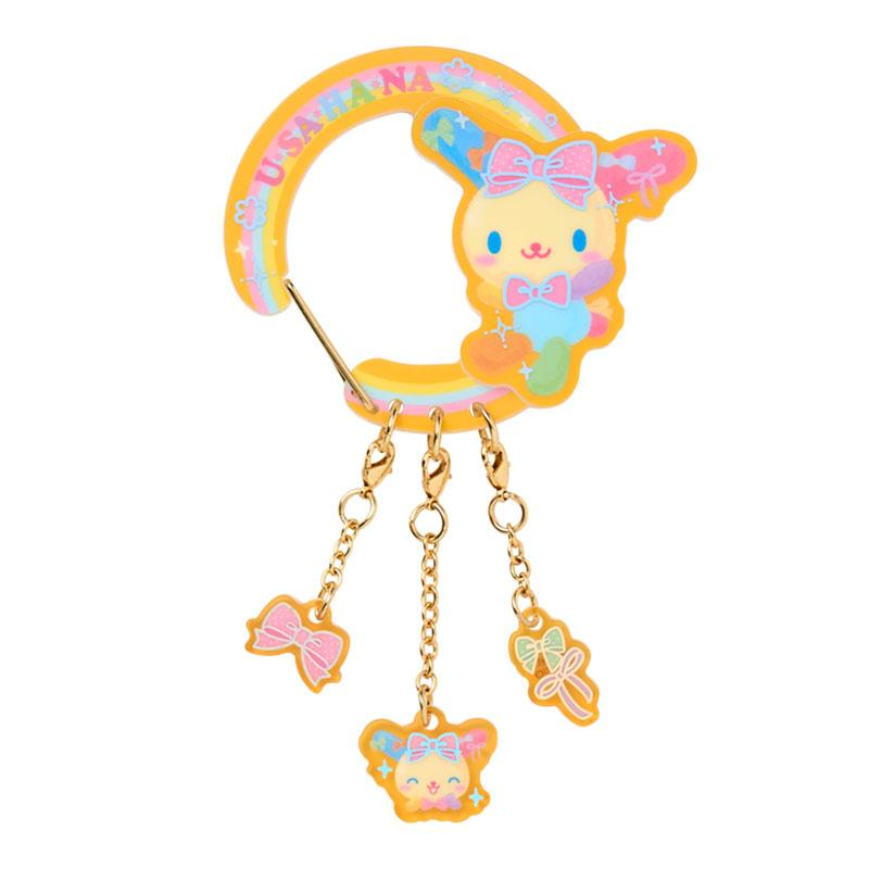 Sanrio｜Usahana Always Loved Carabiner Keychain/Keyring｜W9 x D0.8 x H7.5cm approx.