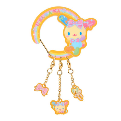 Sanrio｜Usahana Always Loved Carabiner Keychain/Keyring｜W9 x D0.8 x H7.5cm approx.