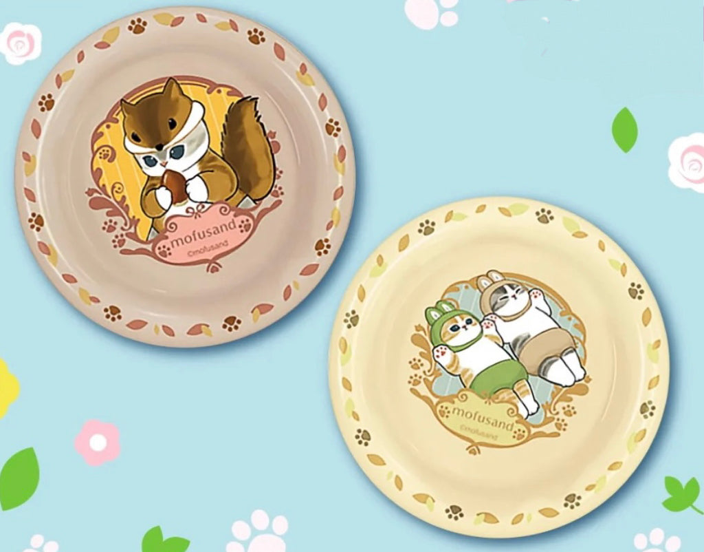 Mofusand｜Heart Bandai Candy Toys - Mofusand Tray Collection 2鲨鱼猫杯垫托盘收藏系列2食玩盲盒/全8种｜1枚入