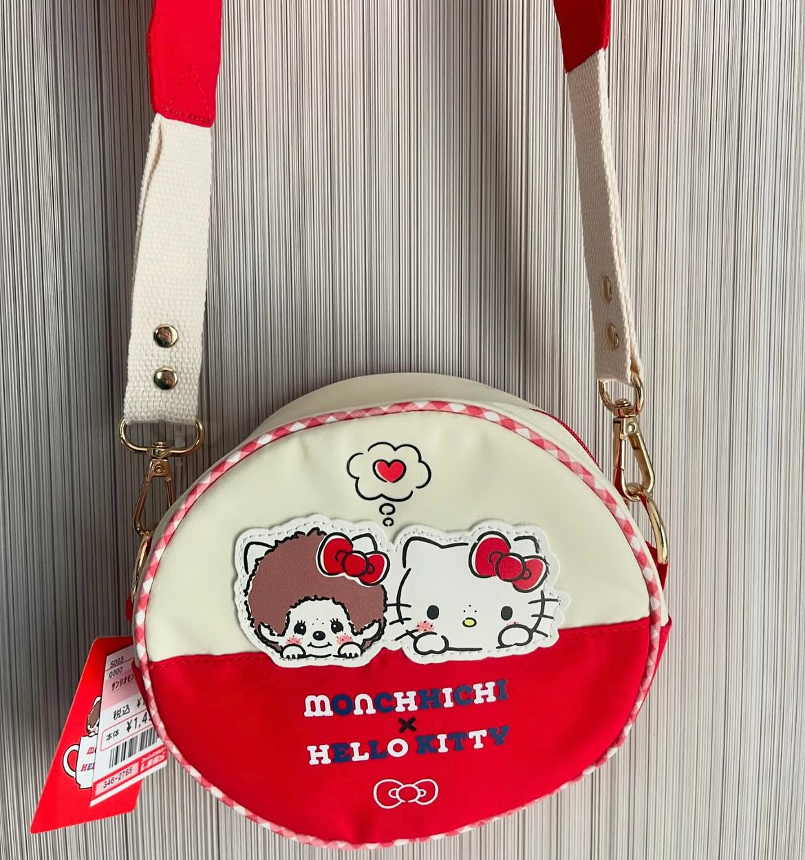 【limit 1】Monchhichi｜Hello Kitty x Monchhichi Round crossbody bag