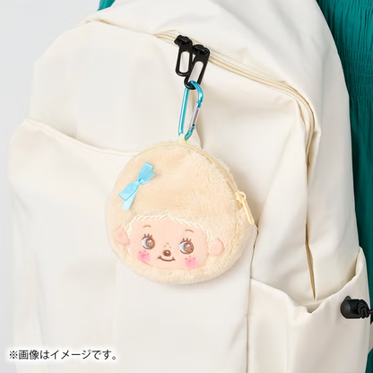 Monchhichi｜Babychichi Mini Pouch with Carabiner｜H11 x W12 x D2.5cm approx.