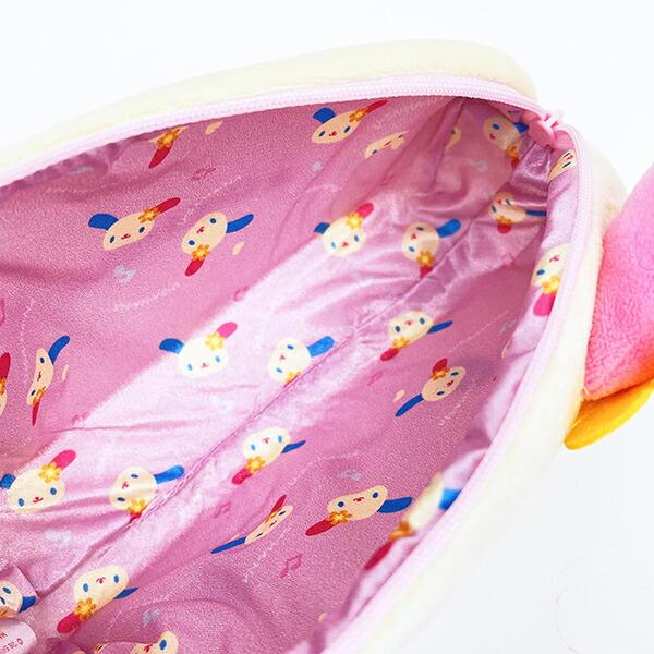 Sanrio｜Usahana Face Fluffy Plush Pen Case｜97×200×50mm approx.