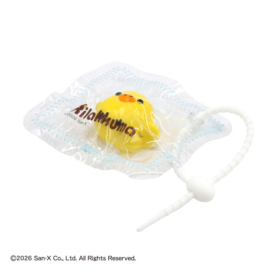 Rilakkuma｜Kiiroitori Squishy Keychain Bag Charm with Chain - Stress Relief &amp; Relaxation｜100 x 10 x 30 mm approx.
