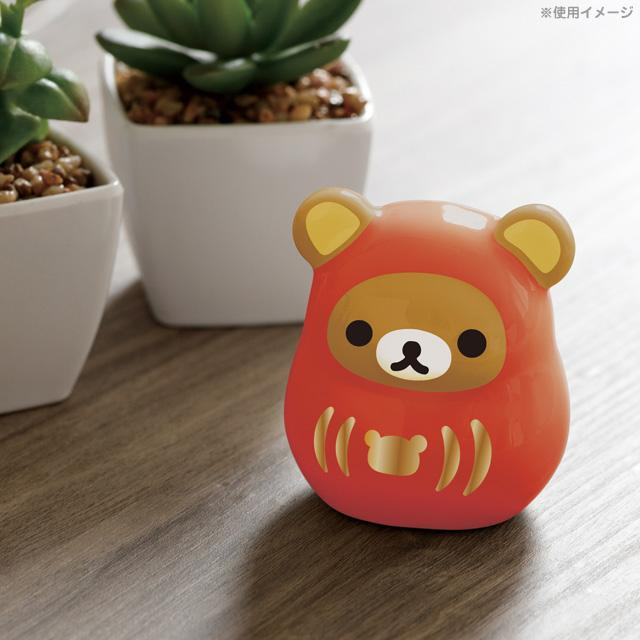 Rilakkuma轻松熊｜Mini Darumakkuma New Year Ver. San-X新年迷你红达摩陶瓷摆件｜约60 x 55 x 45mm