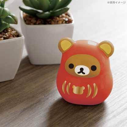 Rilakkuma轻松熊｜Mini Darumakkuma New Year Ver. San-X新年迷你红达摩陶瓷摆件｜约60 x 55 x 45mm